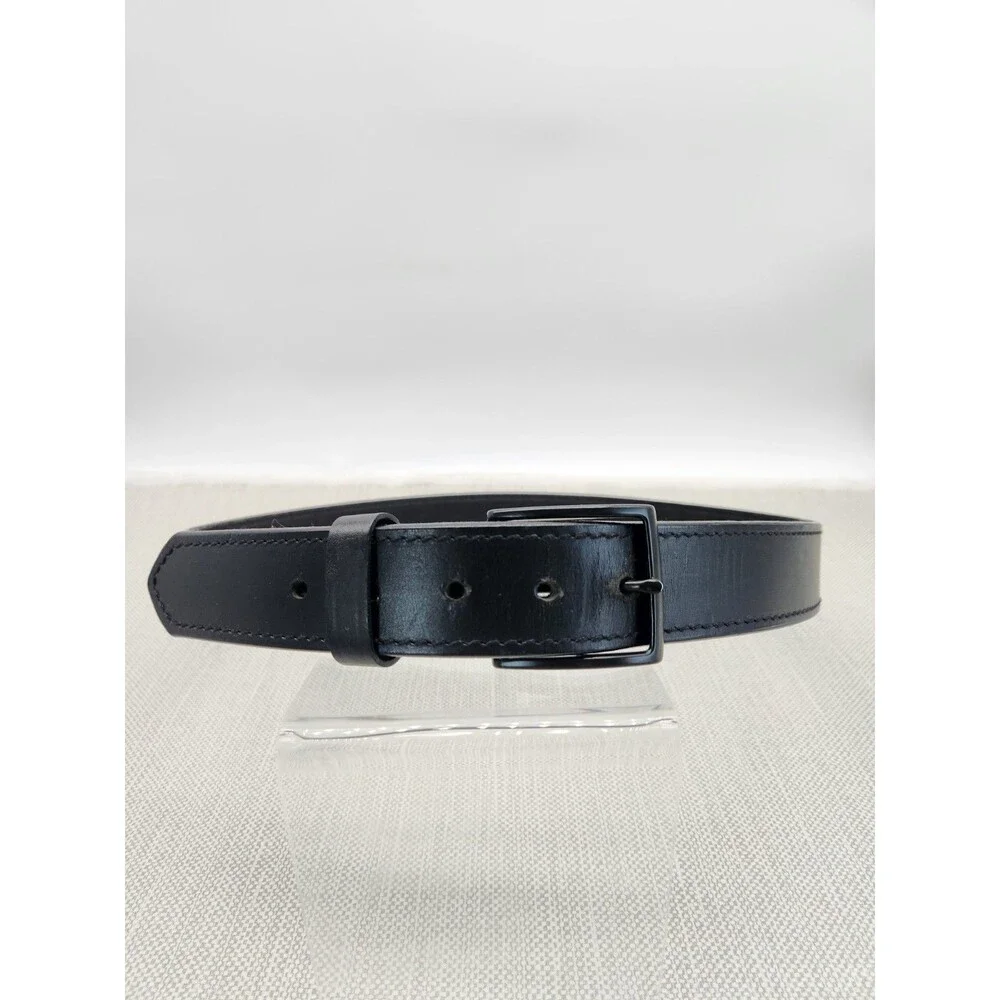 De Santis Size 42 Leather Belt Black E25 Holster Holder Sturdy Law Enforcement